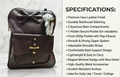 Uniqueonn ChicCarry SaddleBrown Mini Faux Leather Backpack | Cute, Elegant & Multi-Purpose Everyday Bag