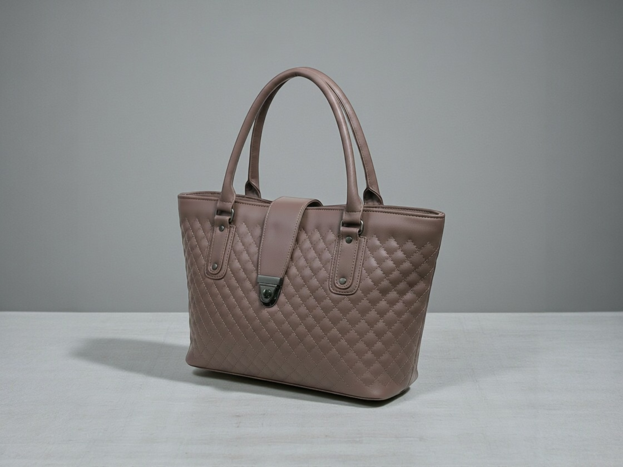 Uniqueonn UrbanCarry Tan Brown Premium Faux Leather Tote Bag | Premium Multi-Purpose Daily Bag for Women