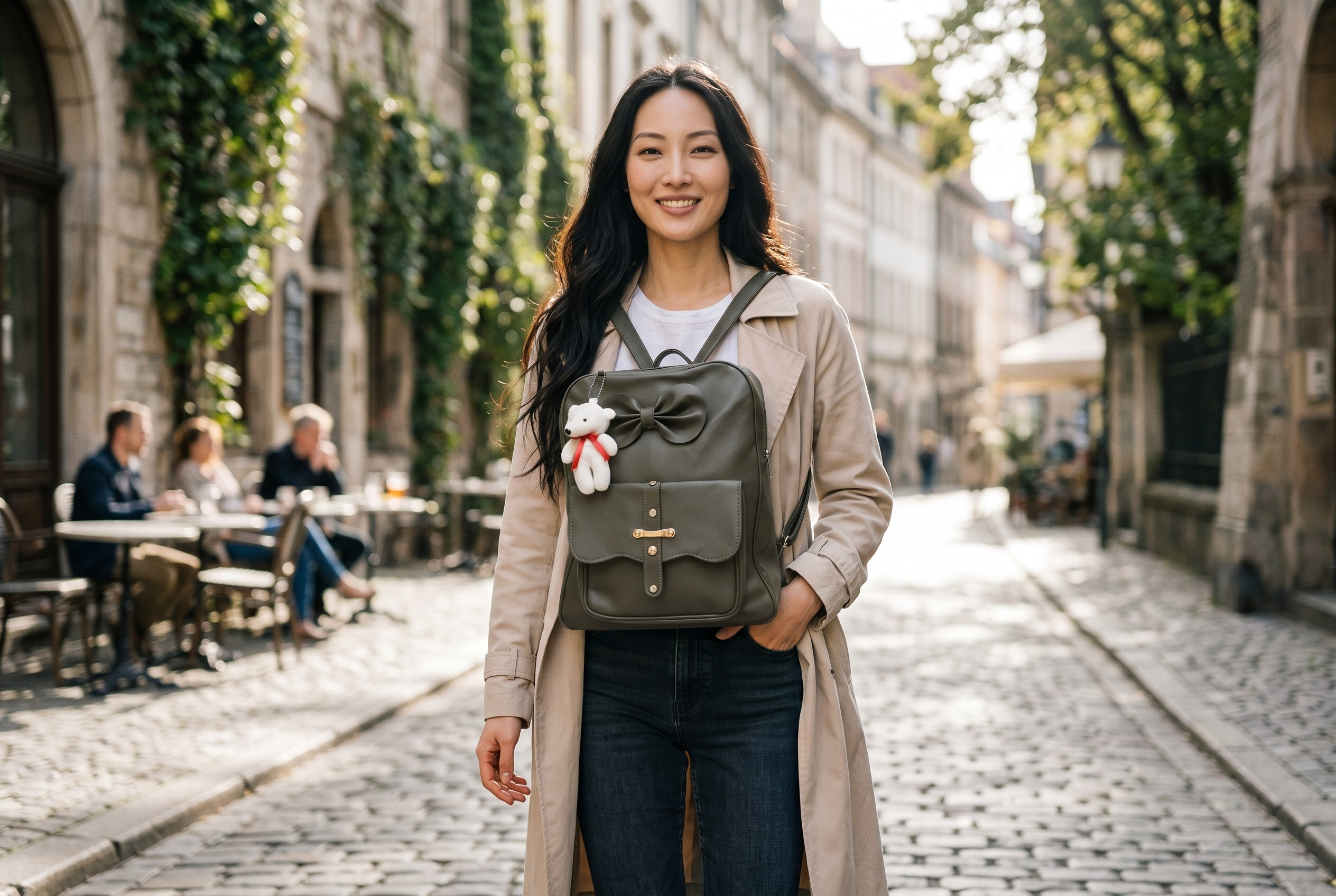 Uniqueonn ChicCarry SeaGreen Mini Faux Leather Backpack | Cute, Elegant & Multi-Purpose Everyday Bag