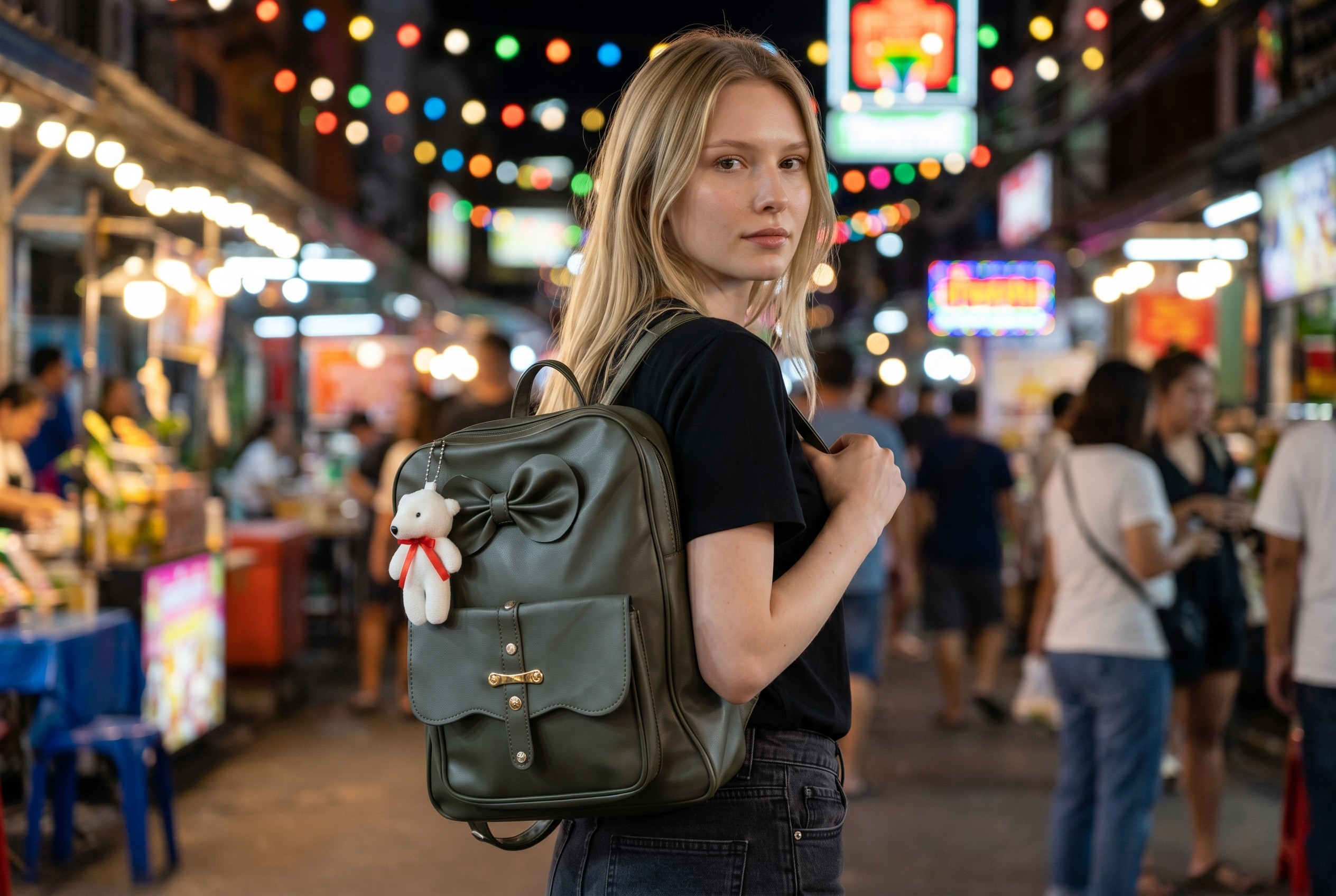 Uniqueonn ChicCarry SeaGreen Mini Faux Leather Backpack | Cute, Elegant & Multi-Purpose Everyday Bag